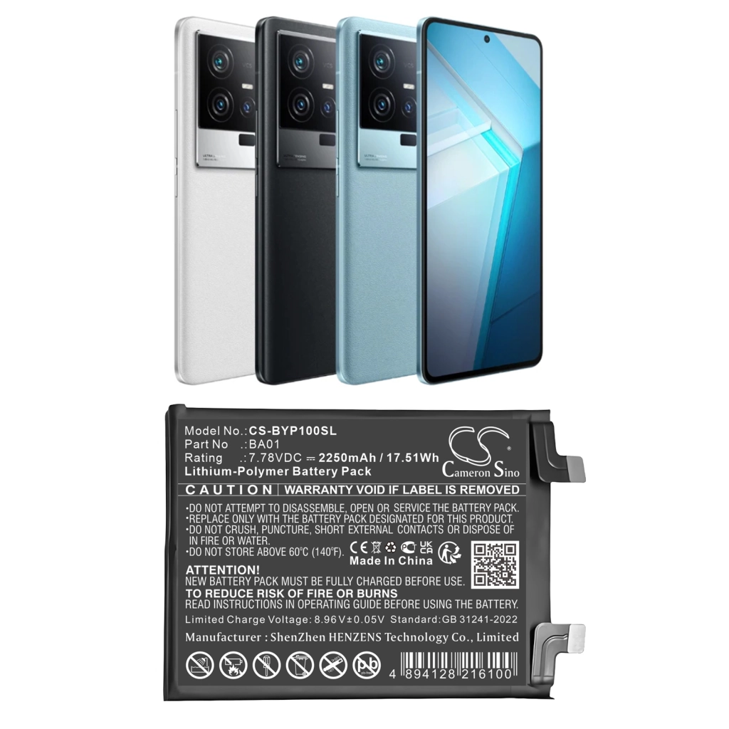 Mobile Phone Battery Vivo CS-BYP100SL