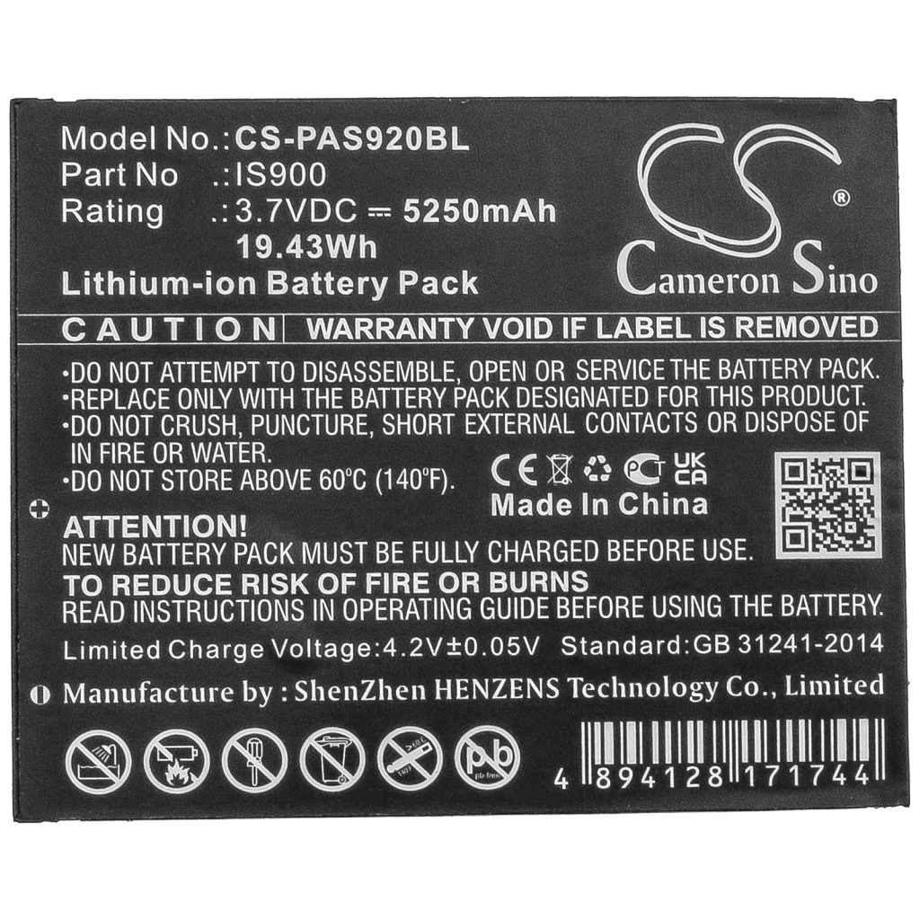 Payment Terminal Battery Pax CS-PAS920BL