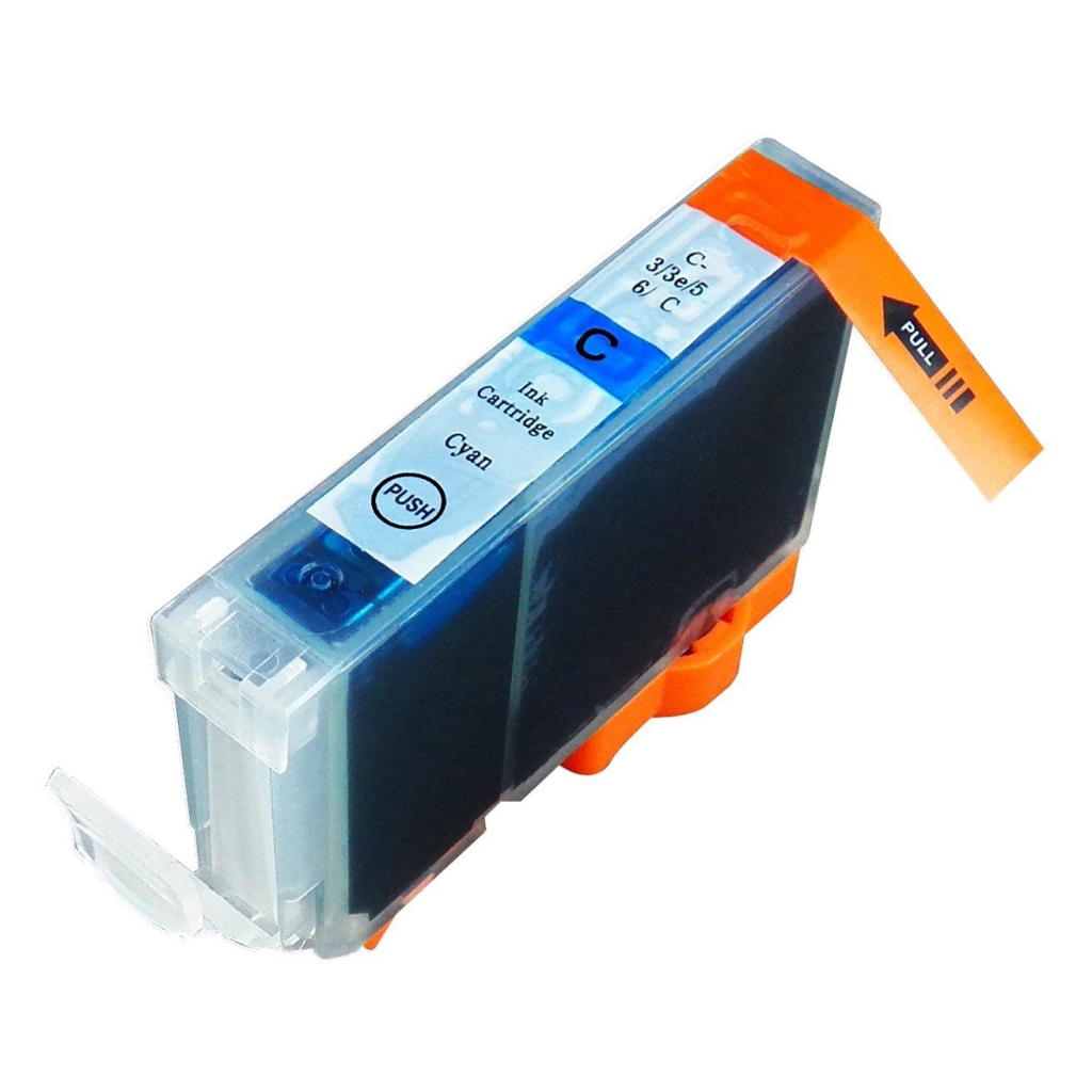 Kompatibilní s Canon BCI-3 / 14ml Atrament Azurová (Atramentové kazety)