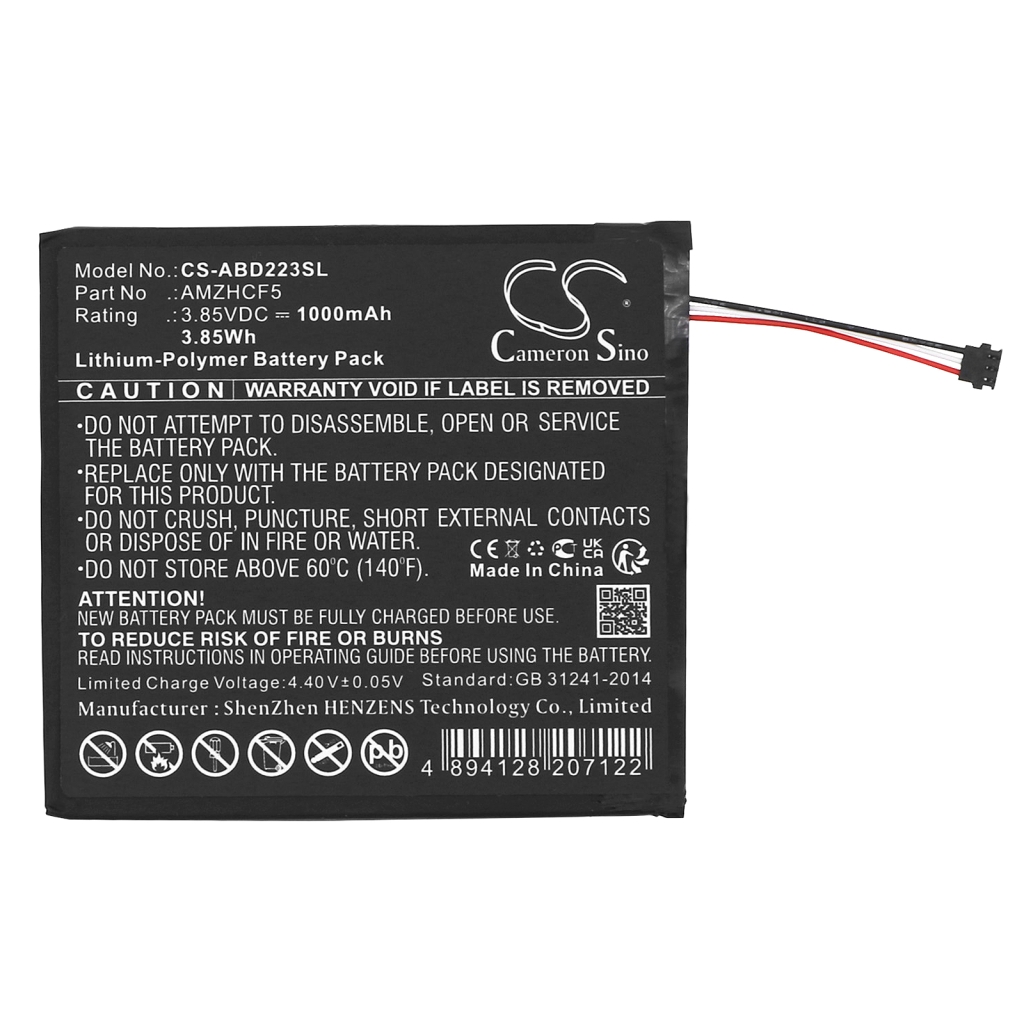 Batérie pre elektronické knihy, elektronické čítačky Amazon CS-ABD223SL