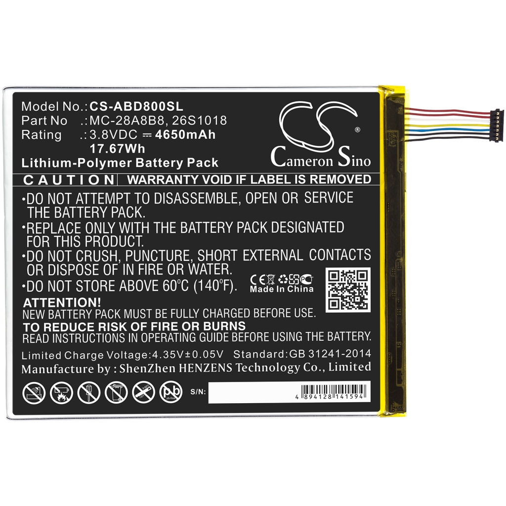 Batéria pre tablet Amazon CS-ABD800SL