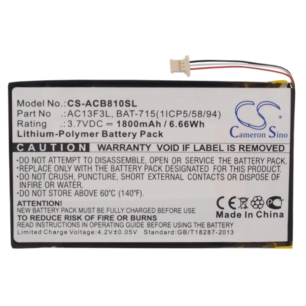 Baterie do tabletů Acer CS-ACB810SL