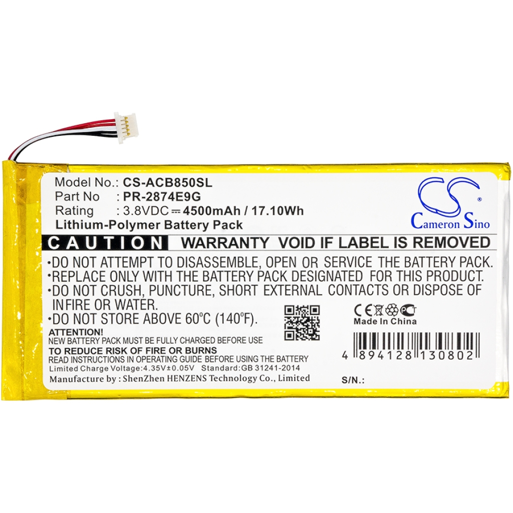 Batéria pre tablet Acer CS-ACB850SL