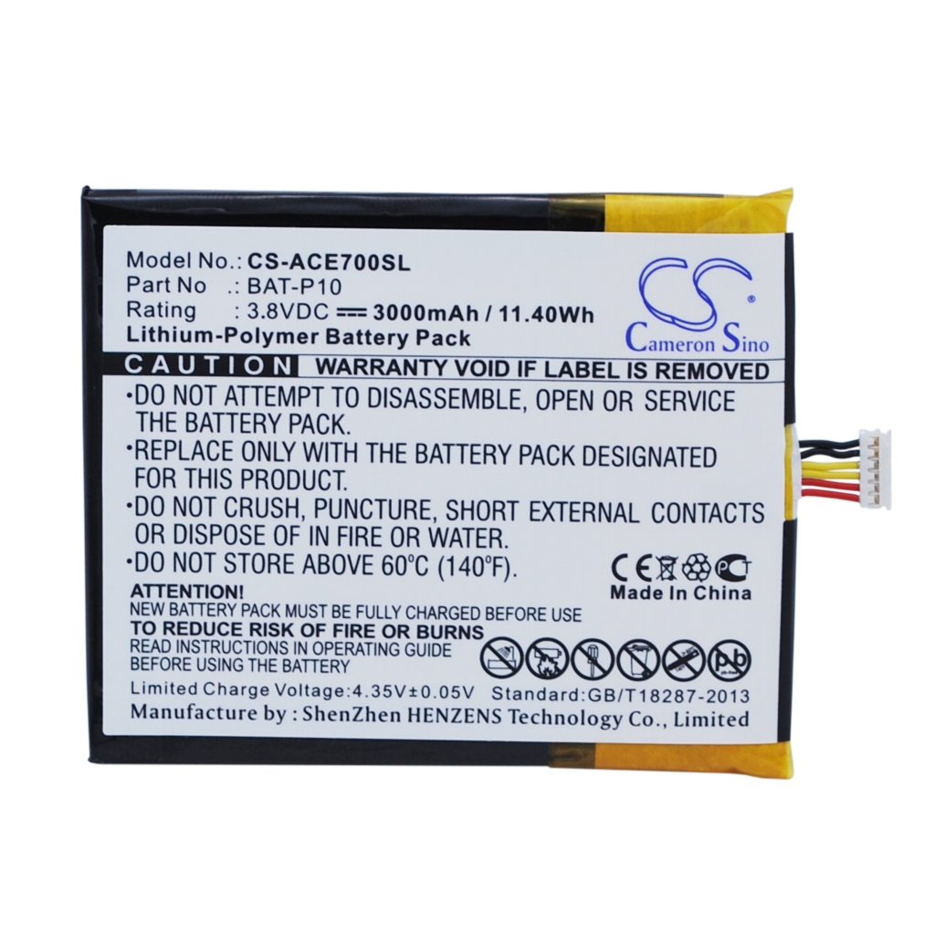Batérie pre mobilné telefóny Acer CS-ACE700SL