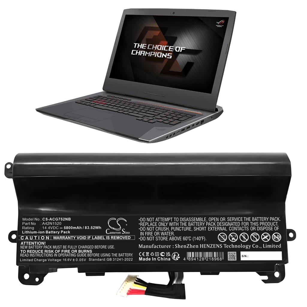Notebook battery Acer CS-ACG752NB