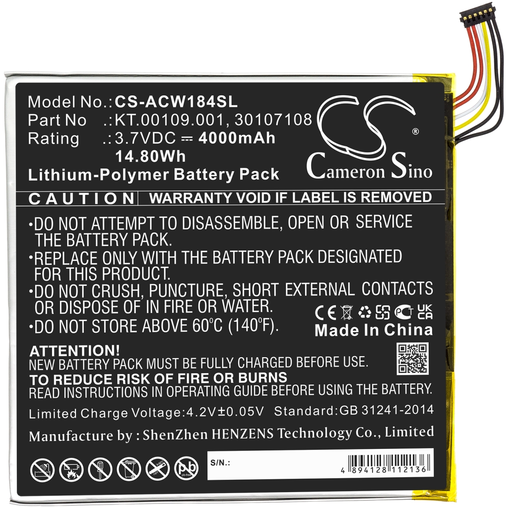Batéria pre tablet Acer CS-ACW184SL