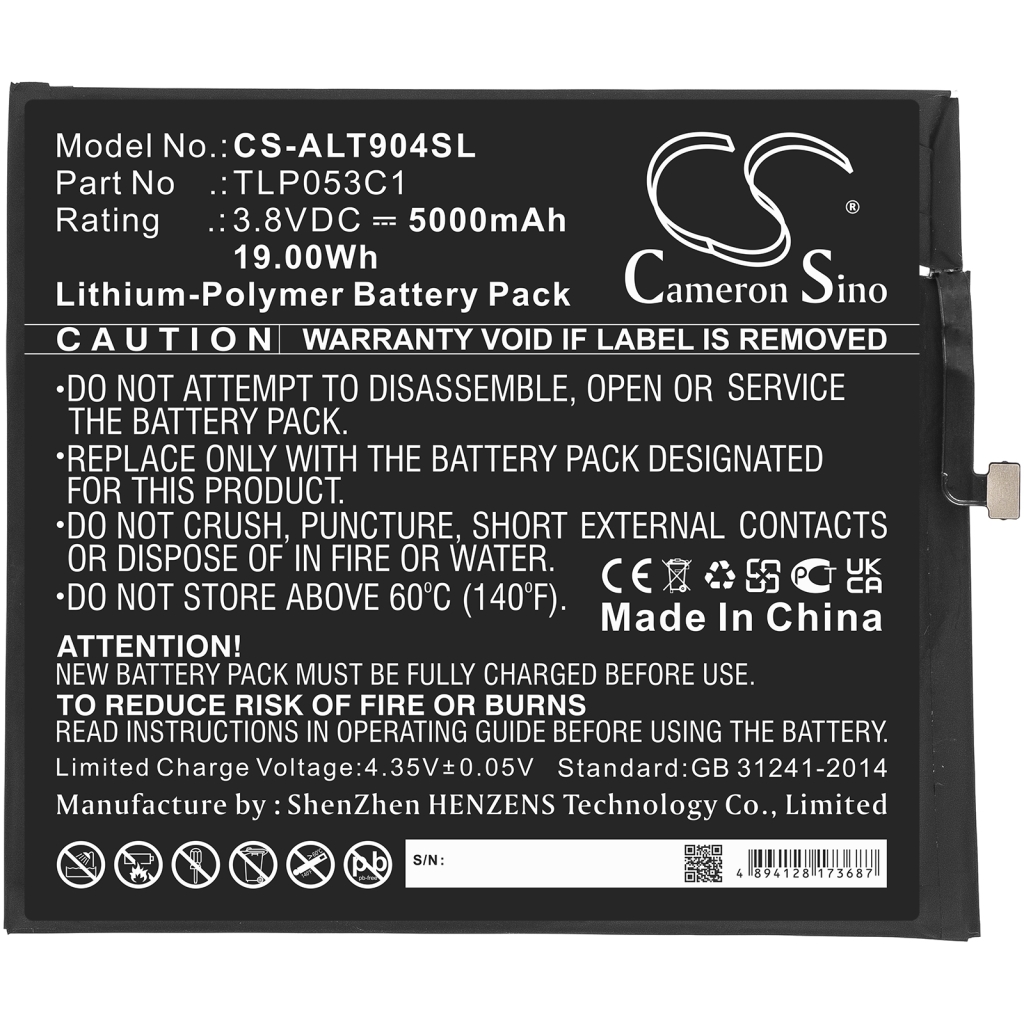 Batéria pre tablet Alcatel CS-ALT904SL