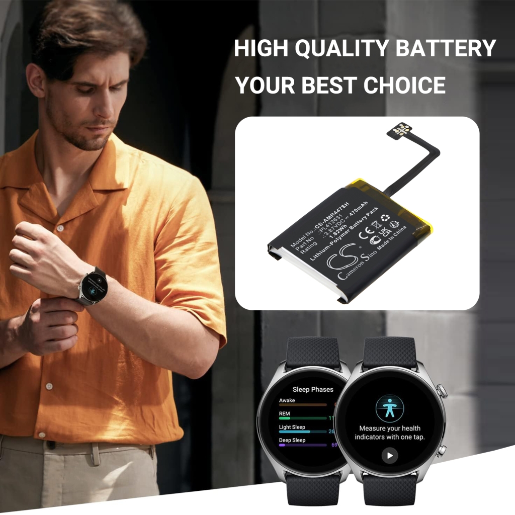 Batérie pre inteligentné hodinky Amazfit CS-AMR447SH