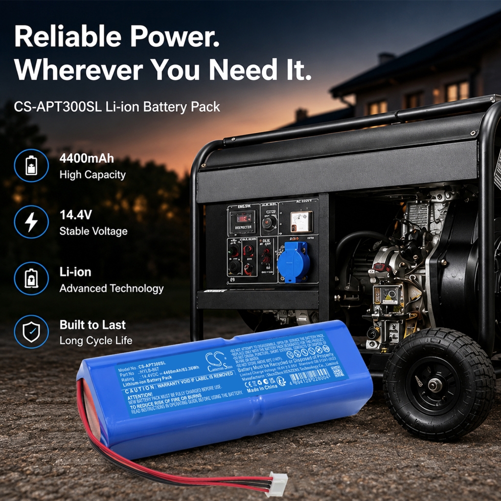 CS-APT300SL 14.4V 4400mAh battery for Hyundai generator marketing image