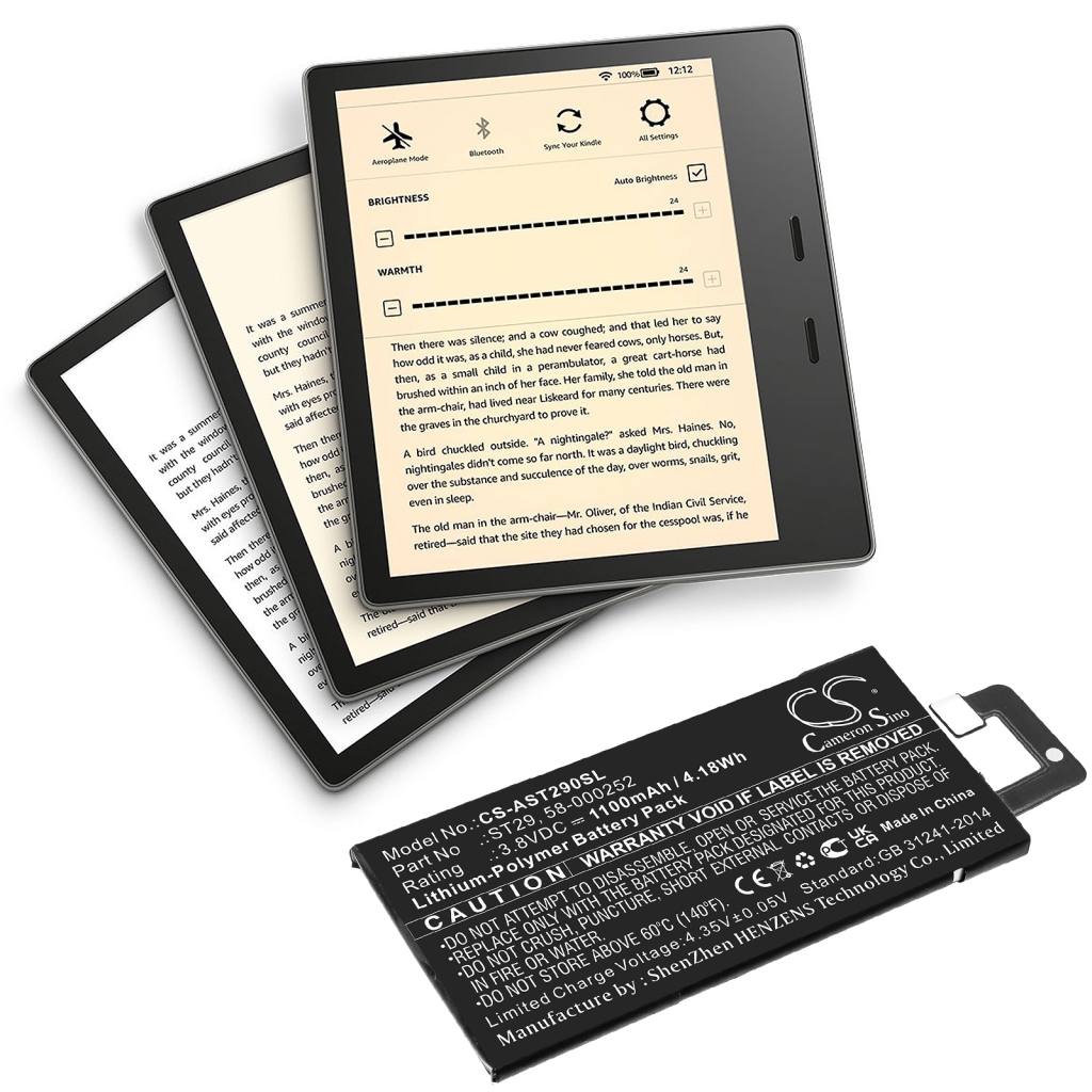 Batérie pre elektronické knihy, elektronické čítačky Amazon CS-AST290SL