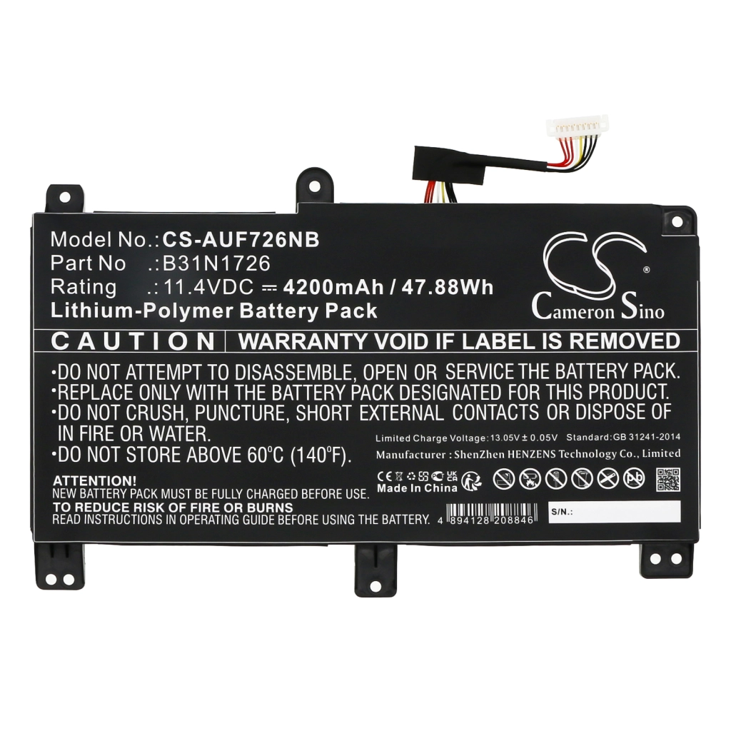 Notebook battery Asus FX504GD-DM812T