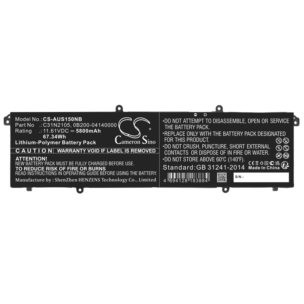 Batéria notebooku Asus CS-AUS150NB