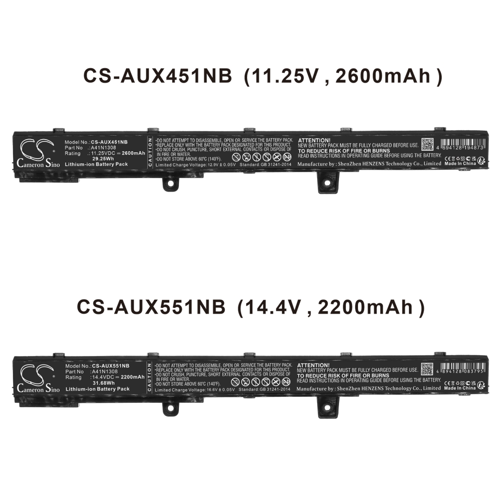 Notebook battery Asus X451