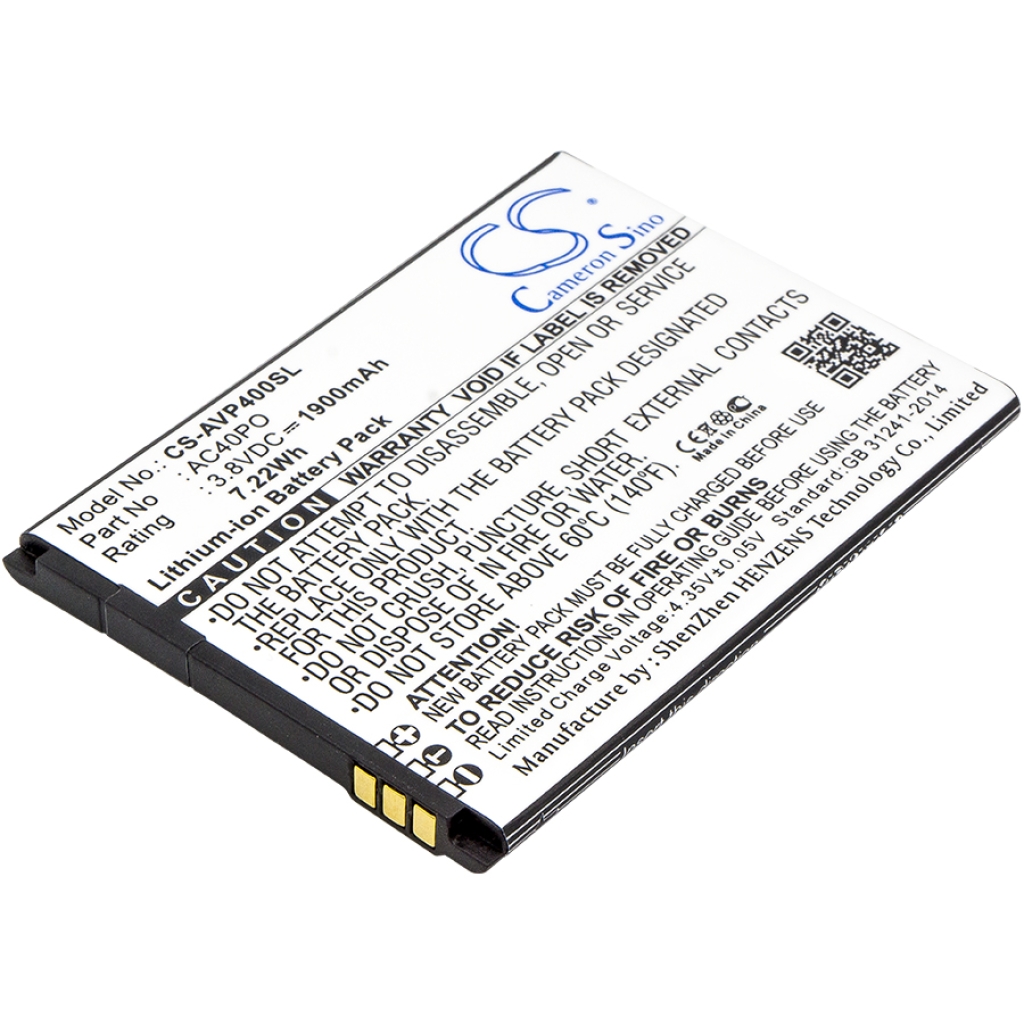 Batérie pre mobilné telefóny Archos CS-AVP400SL