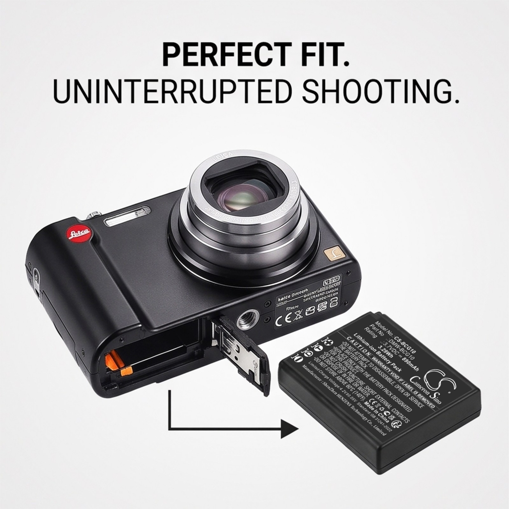 Battery compatible with LEICA Panasonic CS-BCG10