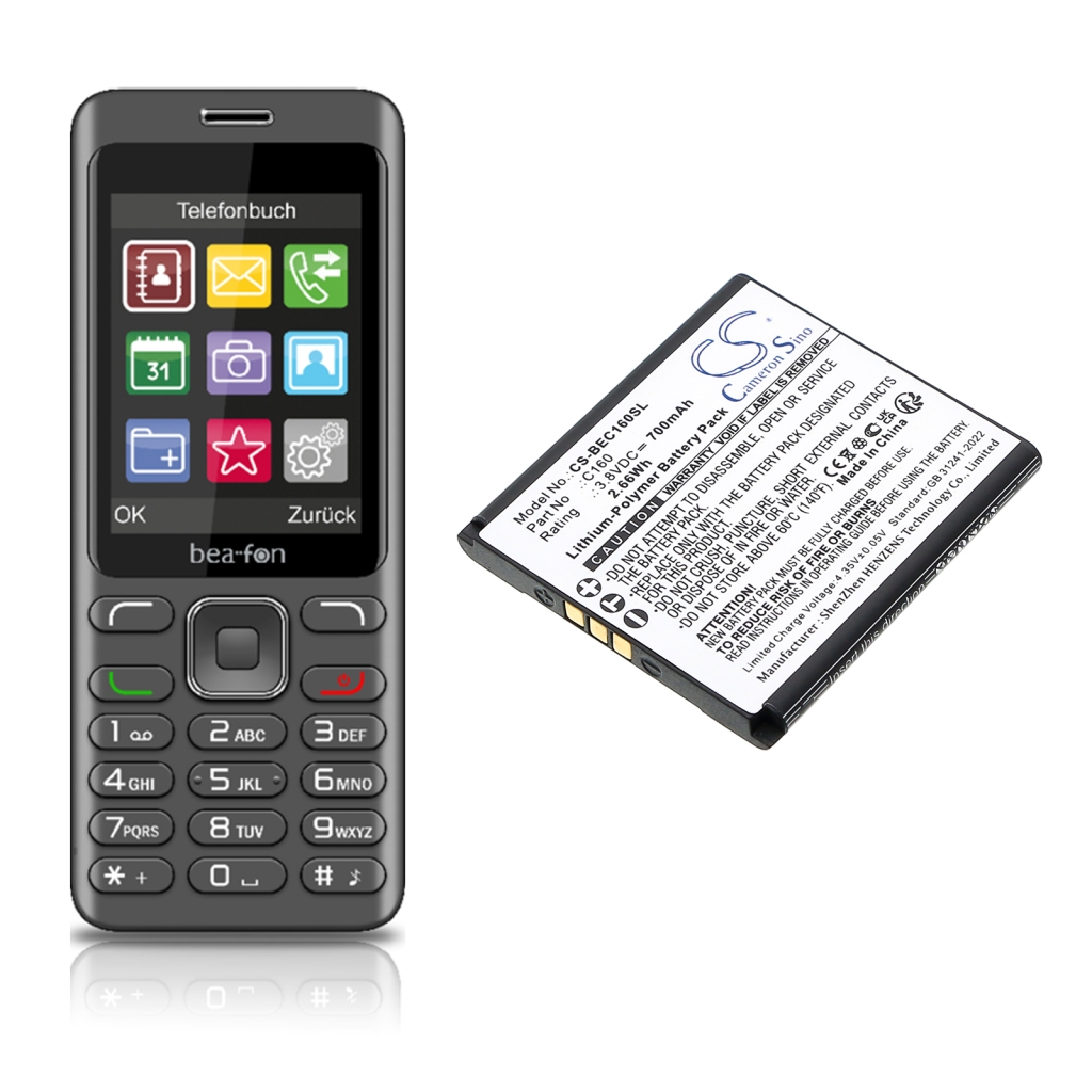 Batérie pre mobilné telefóny Bea-fon CS-BEC160SL