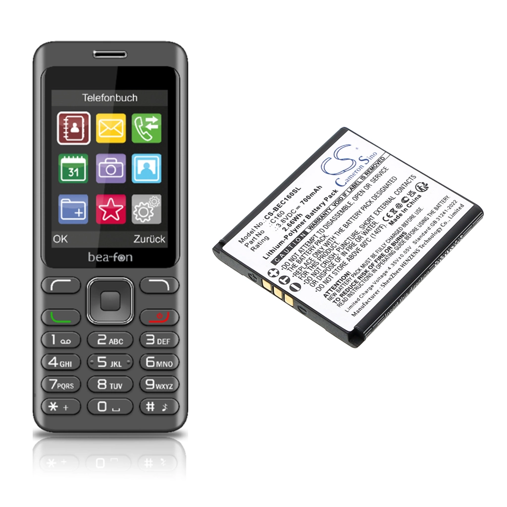 Mobile Phone Battery Bea-fon CS-BEC160SL