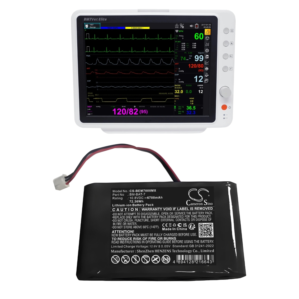 Lekárska batéria Bionet CS-BEM7000MX