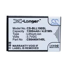 Compatible battery replacement for BLU C664404140L,C664404140T