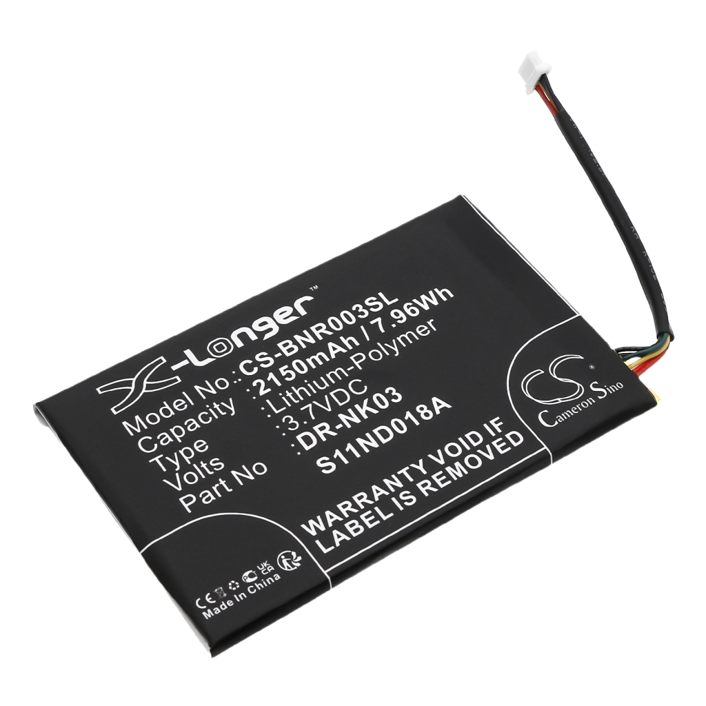 Batérie pre elektronické knihy, elektronické čítačky Barnes & noble CS-BNR003SL