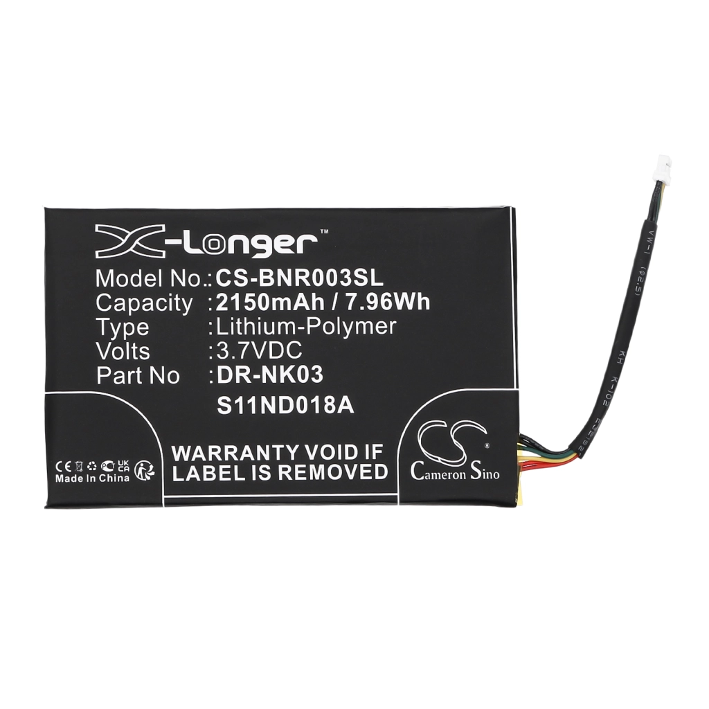 Ebook, eReader Battery Barnes & noble CS-BNR003SL