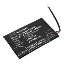 Compatible battery replacement for Barnes & noble DR-NK03,MLP305787,S11ND018A
