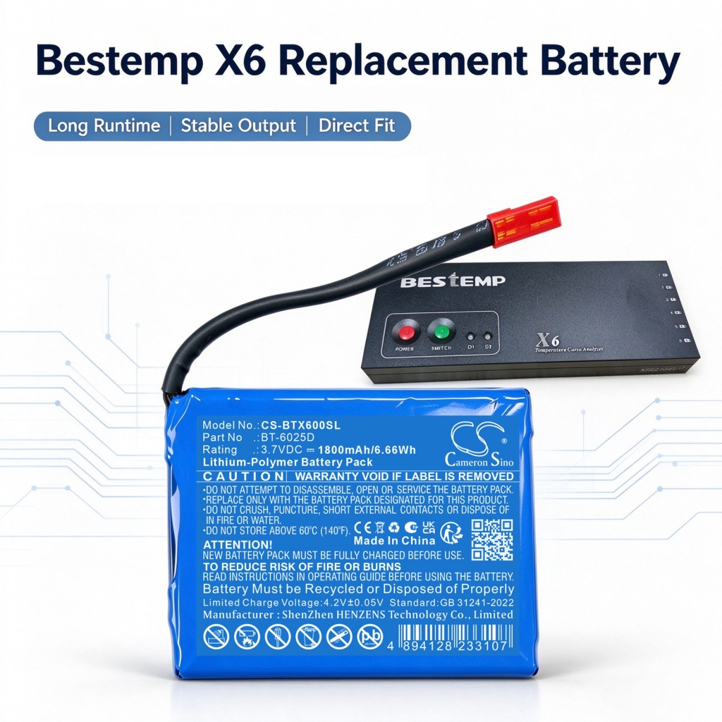 Batérie kompatibilné s Bestemp X6 X6 CS-BTX600SL