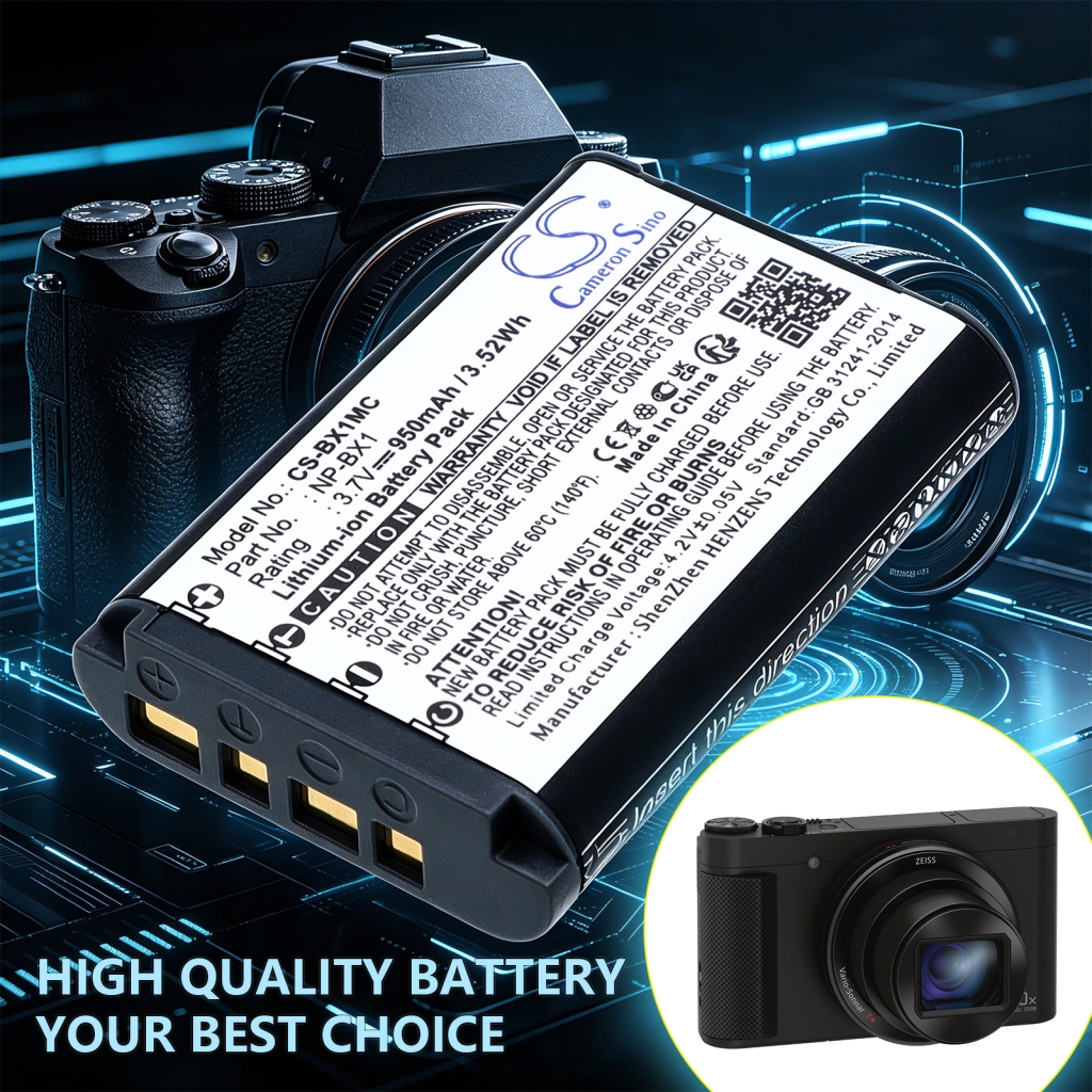 Battery compatible with Sony CS-BX1MC