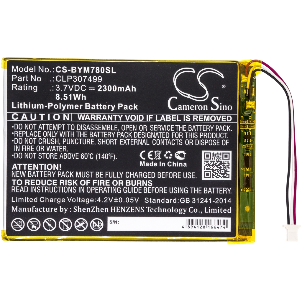 Batérie pre elektronické knihy, elektronické čítačky Boyue CS-BYM780SL