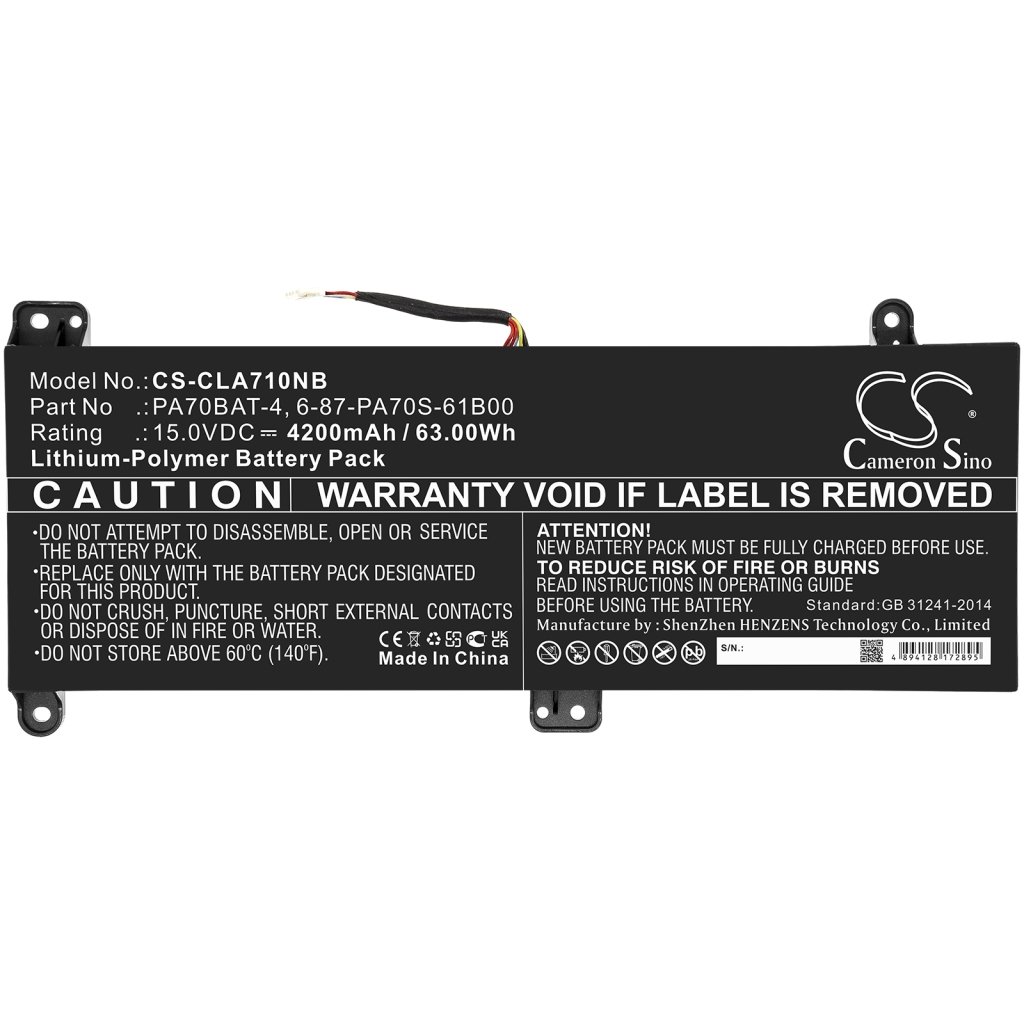 CLEVO HASEE Schenker Wooking Powerspec CS-CLA710NB
