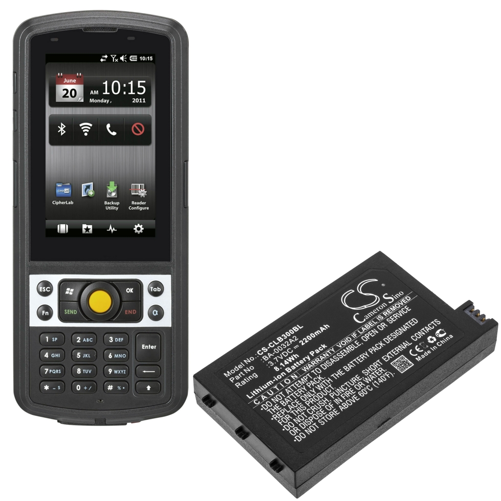 Batéria pre čiarový kód, skener Cipherlab CS-CLB300BL