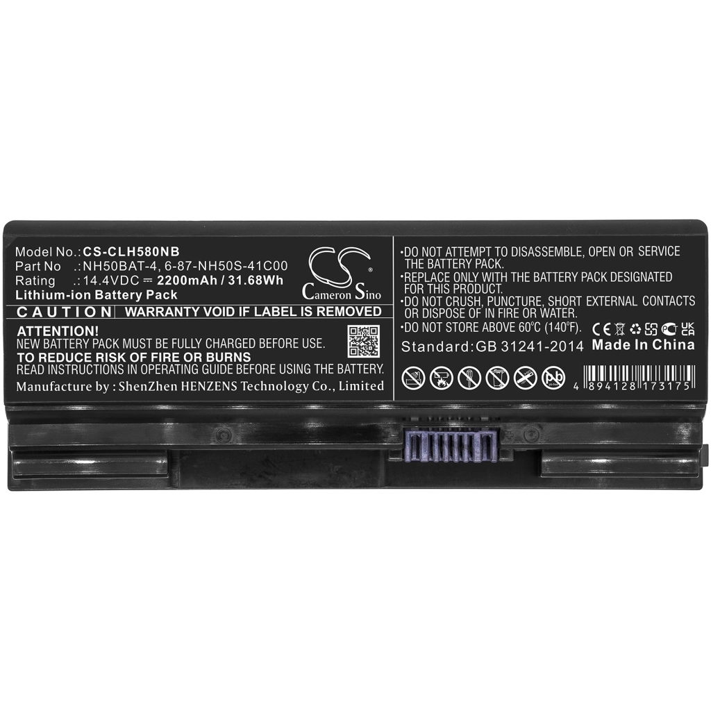 Notebook battery CLEVO NH57RH