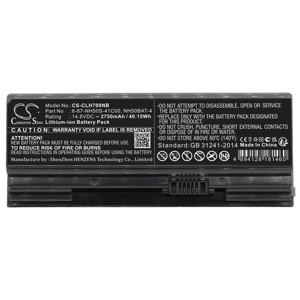 Notebook battery CLEVO NH50RA