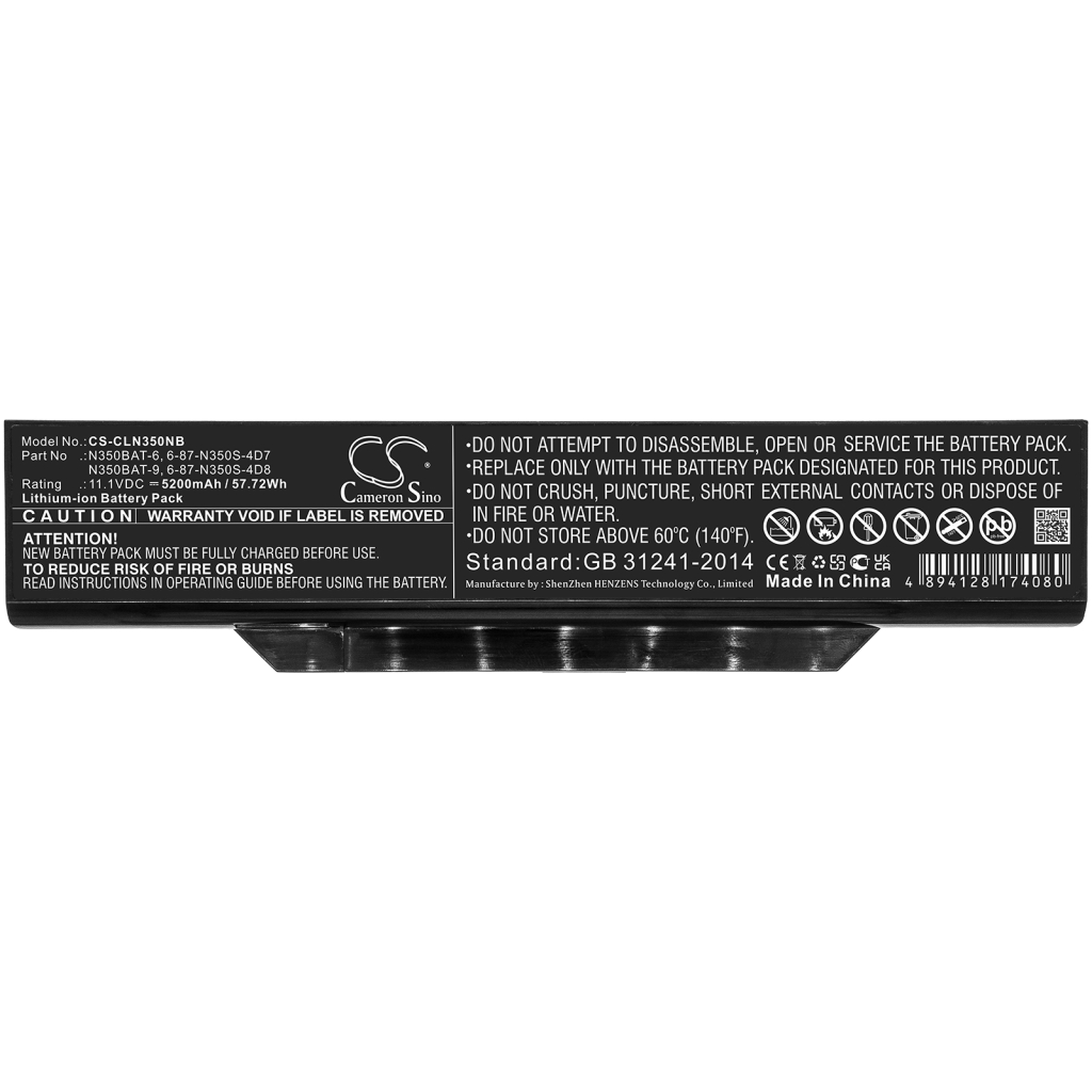 Batéria notebooku CLEVO CS-CLN350NB