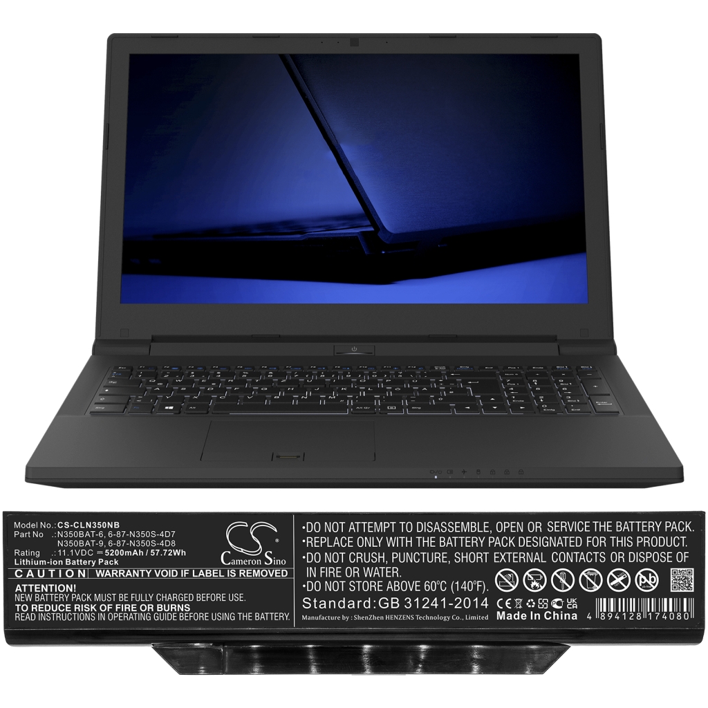 Batéria notebooku CLEVO CS-CLN350NB