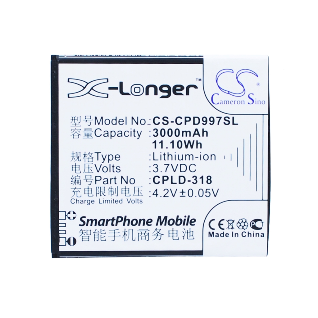 Baterie kompatibilní s Coolpad CS-CPD997SL