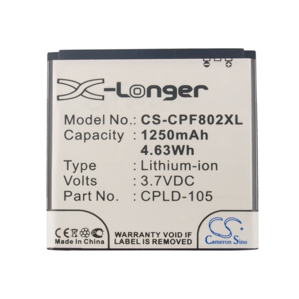 Baterie kompatibilní s Coolpad CS-CPF802XL