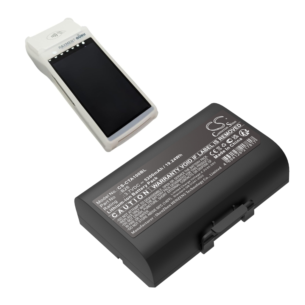 Payment Terminal Battery Castles Saturn 1000 S1F2