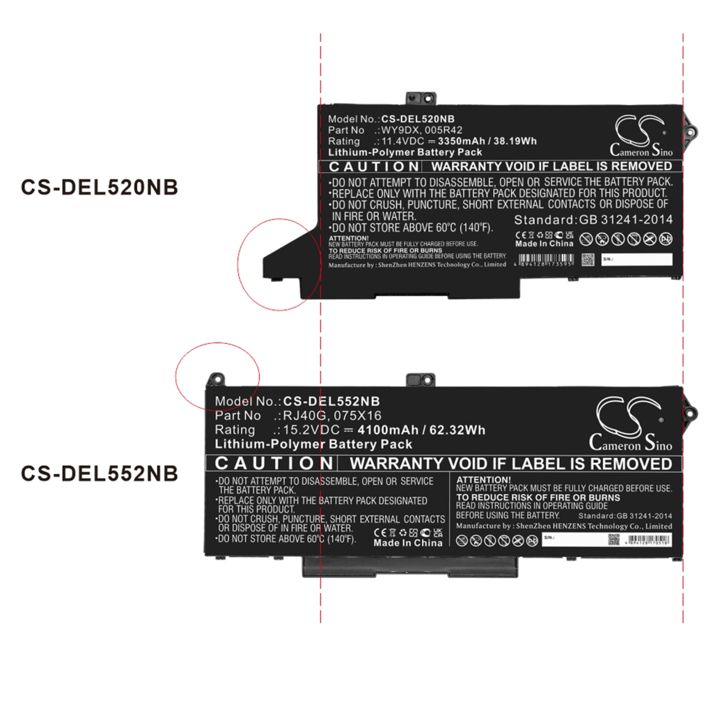 Batéria notebooku DELL CS-DEL552NB
