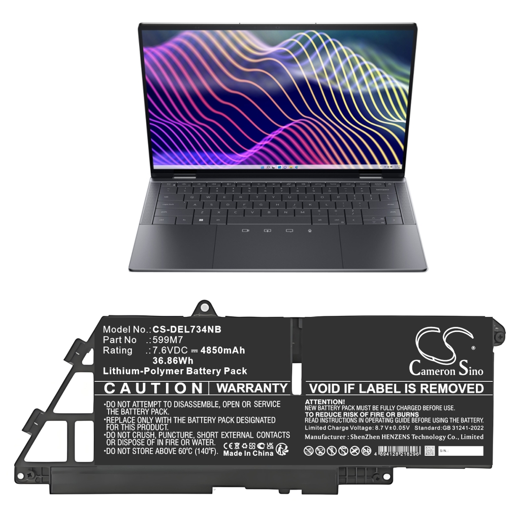 Notebook battery DELL CS-DEL734NB