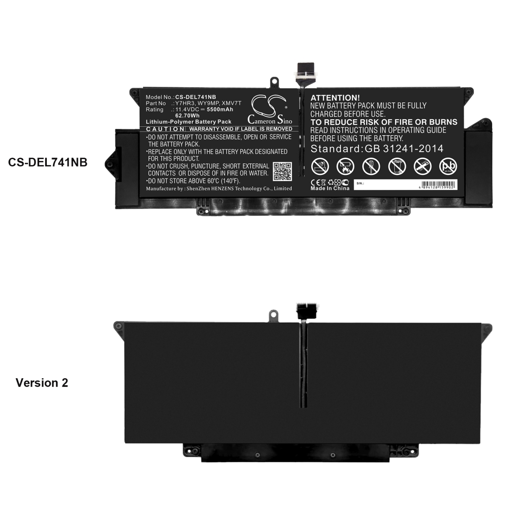 Batéria notebooku DELL CS-DEL741NB