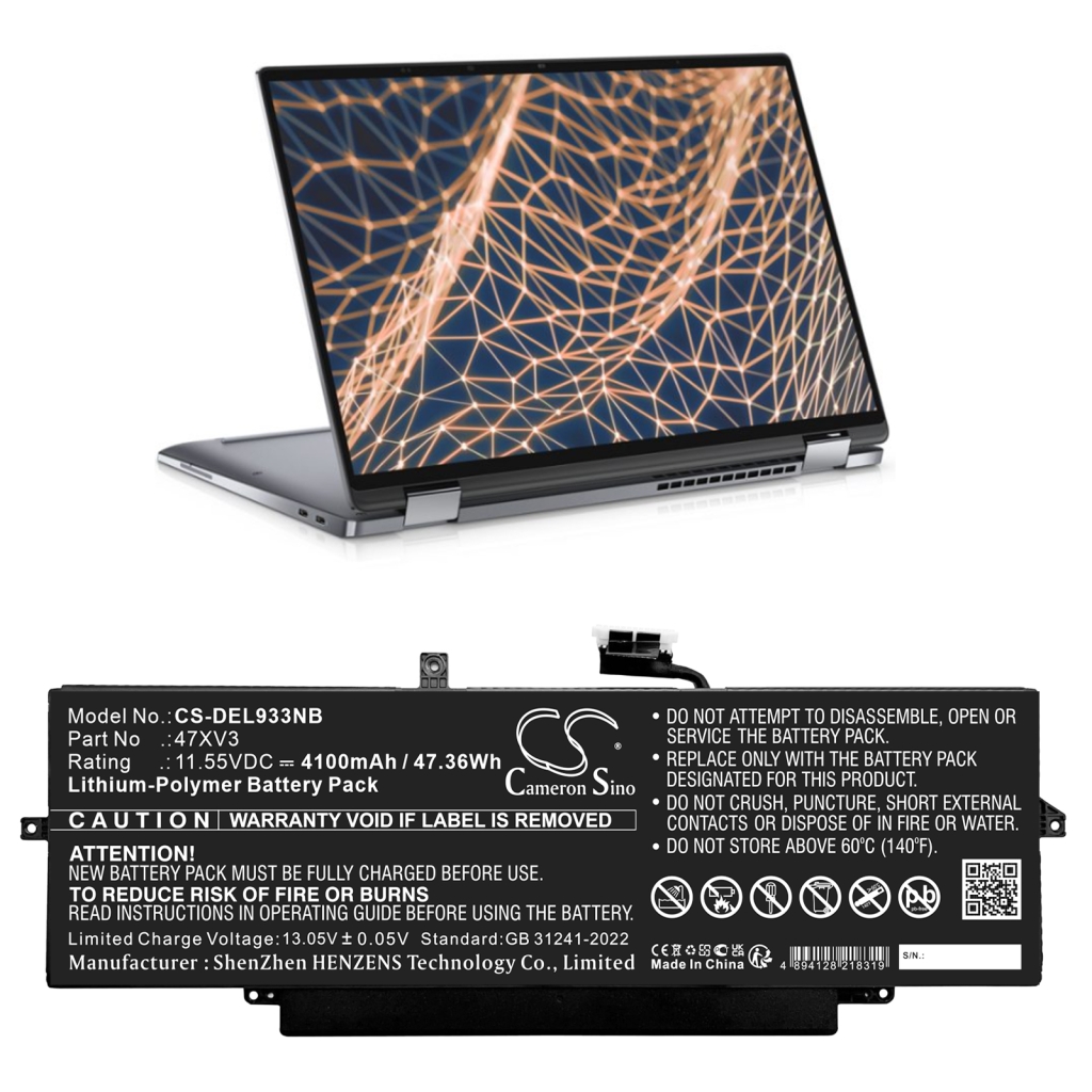 Notebook battery DELL CS-DEL933NB