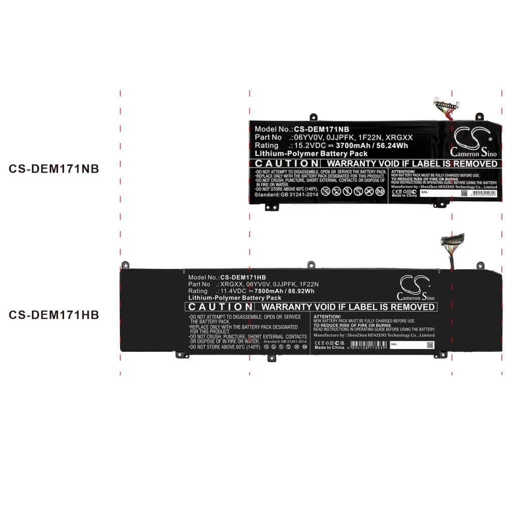 Notebook battery DELL ALW15M-R4958W