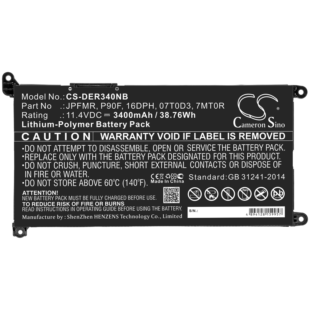 Notebook battery DELL Inspiron 15-7570-D1641S