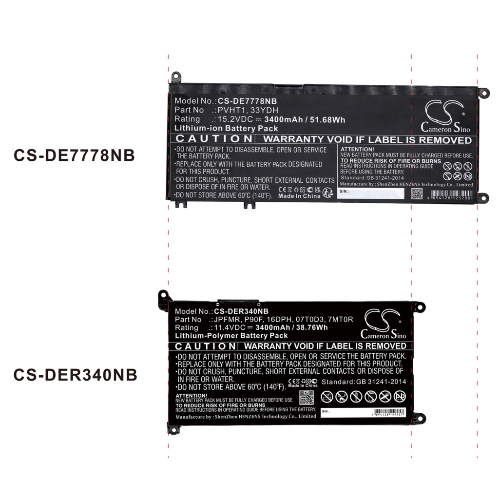 Notebook battery DELL Inspiron 15-7570-D1641S