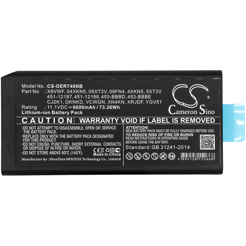 Batéria notebooku DELL CS-DER740NB