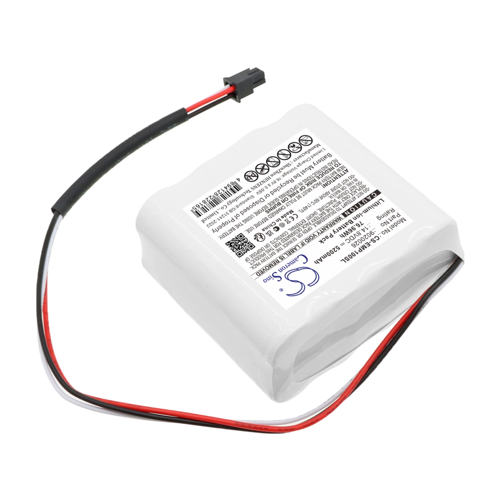 CS-EMP100SL zadný pohľad biely blok so štítkom Cameron Sino 14,8V 5200mAh