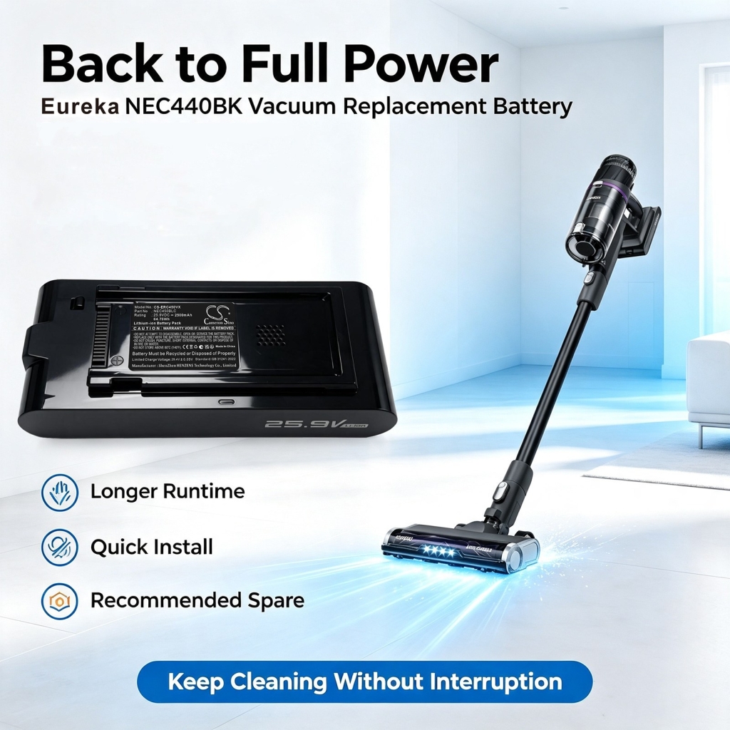 Batérie kompatibilné s Eureka NEC440BK NEC440BK CS-ERC440VX