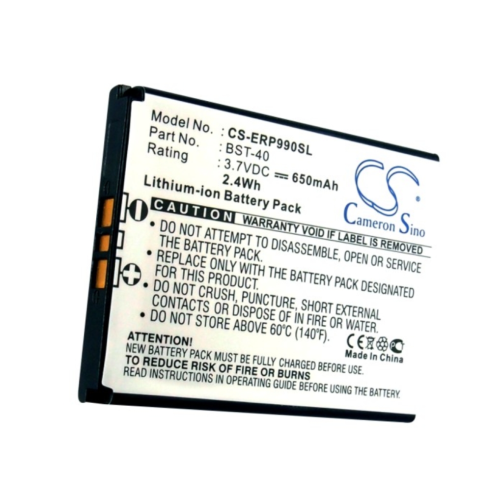 Batéria kompatibilné s Sony Ericsson CS-ERP990SL