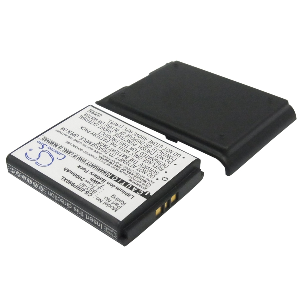 Cameron Sino CS-ERP990XL baterie - kontakty a kryt P990, pohled zdola
